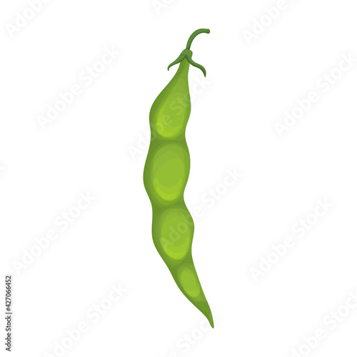 Beans vector cartoon icon. Vector illustration bean on white background. Isolated cartoon illustration icon of beans .