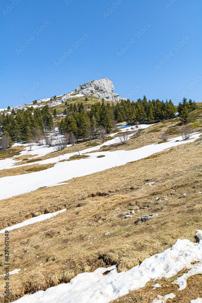 Vue sur le Pic SaintMichel à LansenVercors, dans le massif du