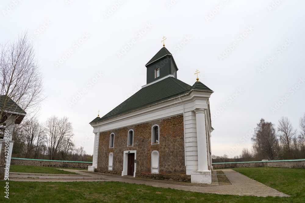 The Trinity Church in the village of Bolshaya Svorotva is a unique religious building for Belarus, has the shape of a triangle