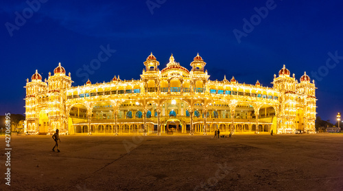 Mysore palace panorama photo