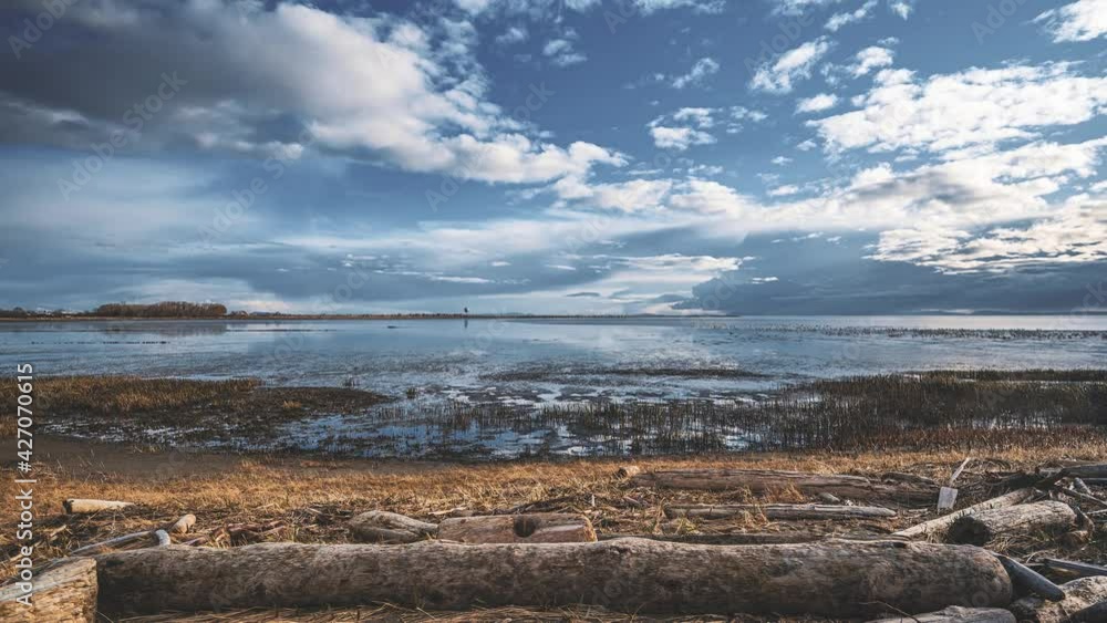 Timelapse of Iona Beach in Richmond, BC, Canada Timelapse of Iona Beach in Richmond, BC, Canada
