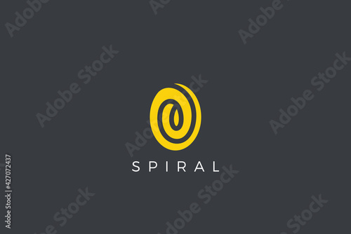 Circle Spiral Infinity Wave Logo abstract design vector template