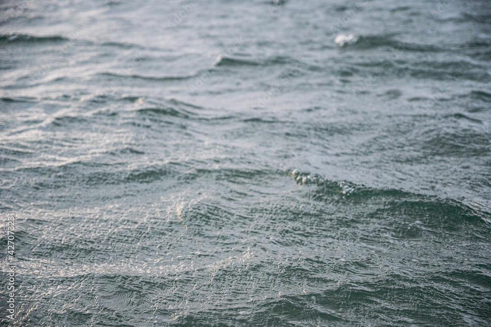 Fototapeta premium Water surface waves ripples texture