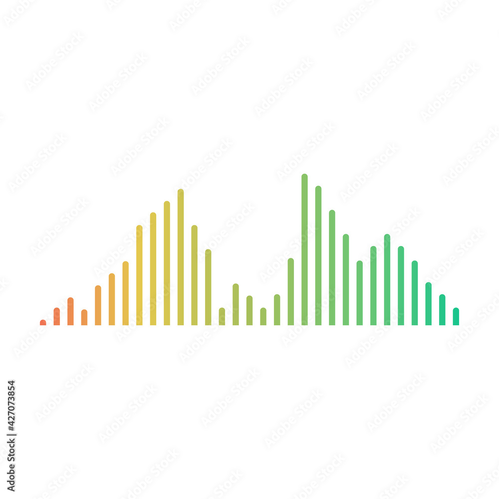 Sound wave vector cartoon icon. Vector illustration sound wave on white background. Isolated cartoon illustration icon of form. Sound wave vector cartoon icon. Vector illustration sound wave on white background. Isolated cartoon illustration icon of form.