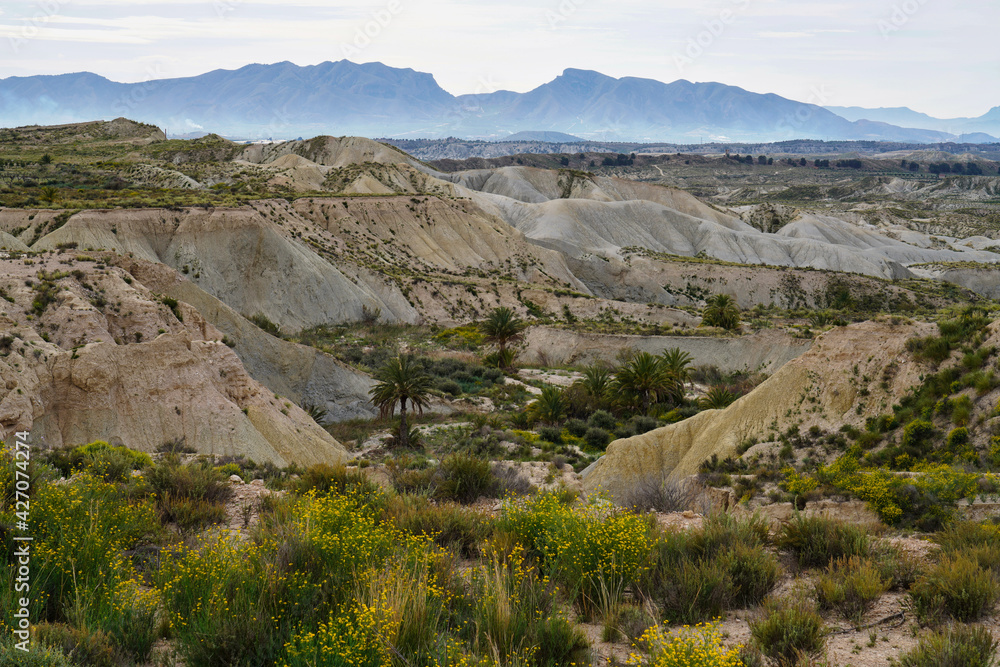 The Badlands of Abanilla and Mahoya near Murcia in Spain The Badlands of Abanilla and Mahoya near Murcia in Spain