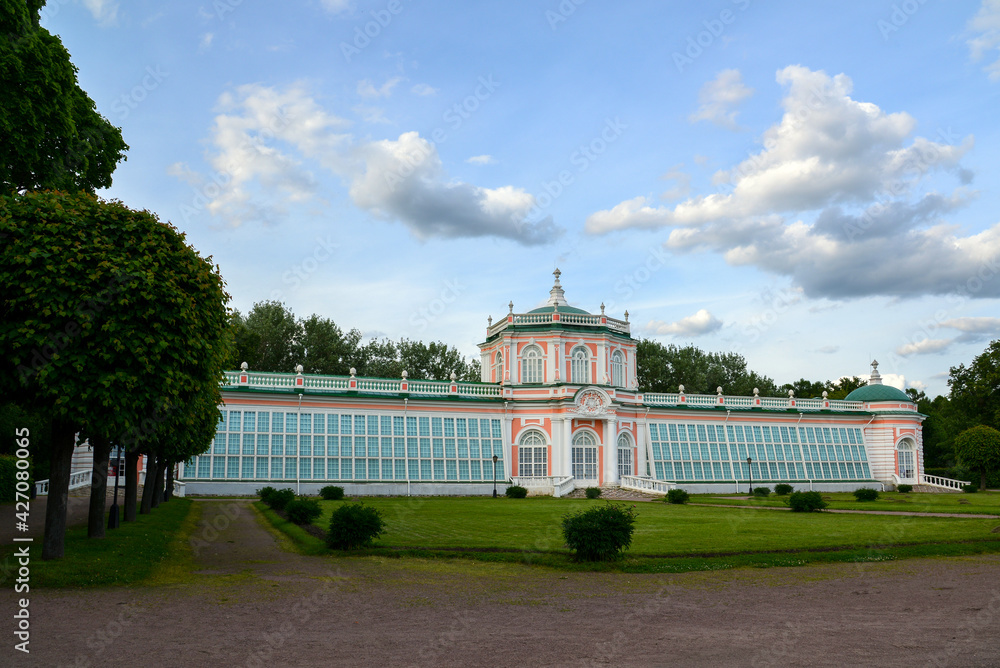 Big Stone Orangery in manor Kuskovo,18 century, in Moscow, Russia