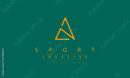 Wallpaper Mural Creative Sports Logo design template, athletics type lettering concept. Torontodigital.ca
