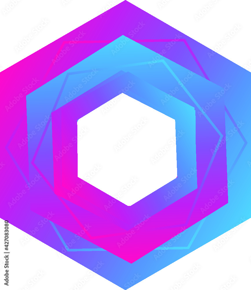 Polygons designed in pink and blue colours look like an awesome image
Polygons designed in pink and blue colours look like an awesome image