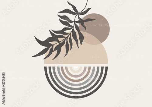 Abstract  Sun print boho minimalist printable wall art