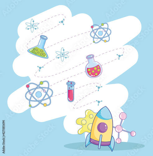 science flasks atom