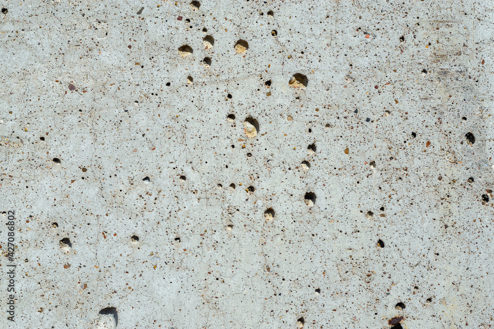 Cement floor in the garage after pouring. Cement floor in the garage after pouring.