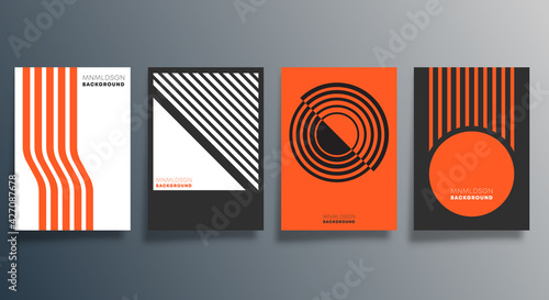 Geometric minimal design for flyer, poster, brochure cover, background, wallpaper, typography, or other printing products. Vector illustration