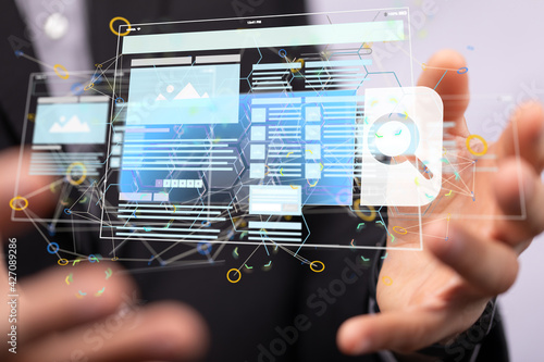 Interface web application i...