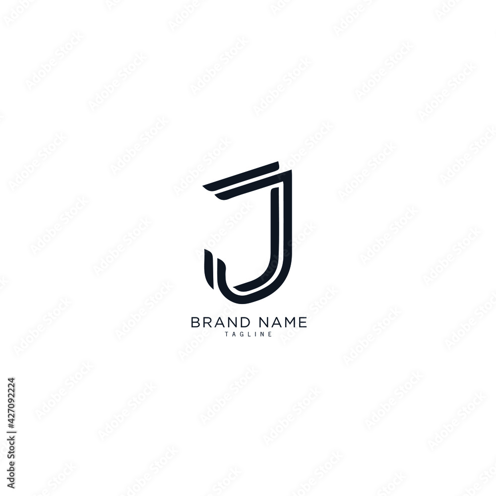 Alphabet letter Initial J, JJ logo premium business typeface, minimal, innovative concept, creative, symbol, company, sign, Monogram, vector, startup, template graphic design. Alphabet letter Initial J, JJ logo premium business typeface, minimal, innovative concept, creative, symbol, company, sign, Monogram, vector, startup, template graphic design.