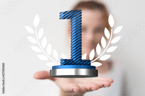 winner first place award in...