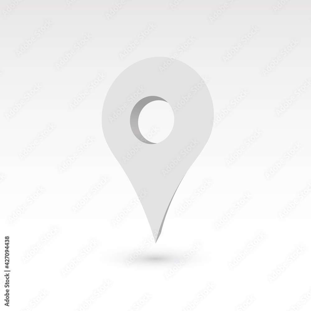 Map pointer - 3D vector object Map pointer - 3D vector object