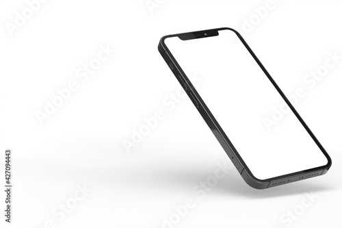 phone 3d illustration mockup smartphone isolated