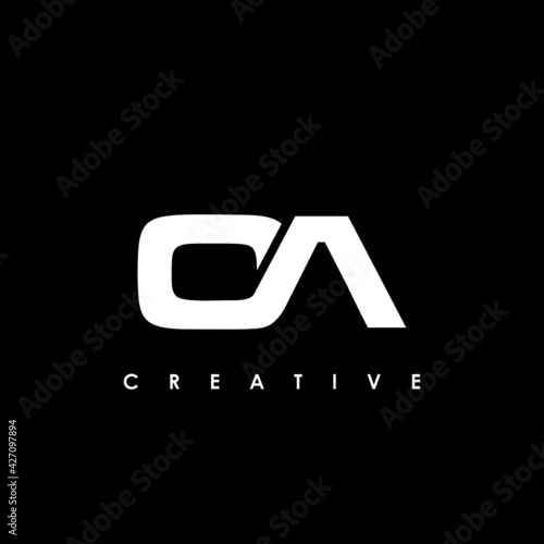 OA Letter Initial Logo Design Template Vector Illustration photo