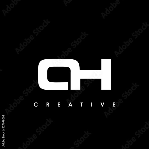 OH Letter Initial Logo Design Template Vector Illustration