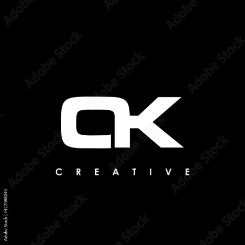 OK Letter Initial Logo Design Template Vector Illustration