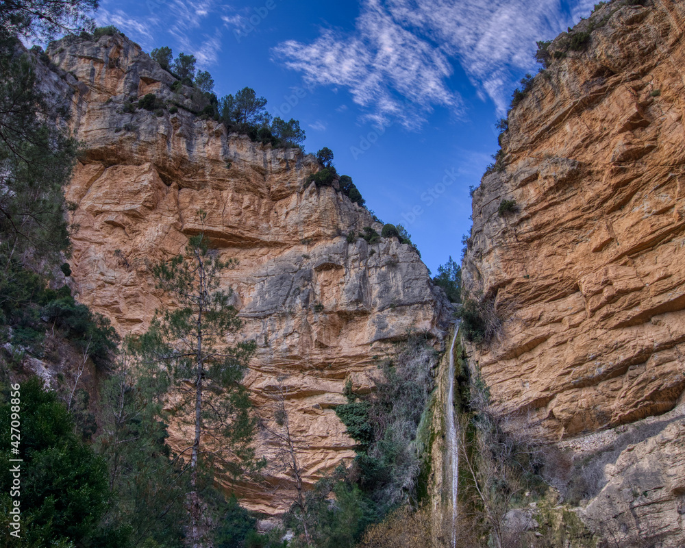 Natural mountain landscape located in Castellon, Spain