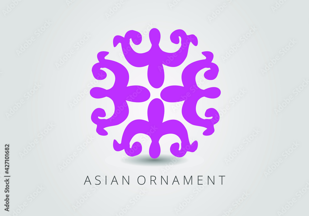 Magenta ornate linear ornament in Kazakh traditional style. Asian floral design. Abstract Asian elements of the national pattern of the ancient nomads of the Kyrgyz, Mongols, Kazakhs, Tatars. EPS10. Magenta ornate linear ornament in Kazakh traditional style. Asian floral design. Abstract Asian elements of the national pattern of the ancient nomads of the Kyrgyz, Mongols, Kazakhs, Tatars. EPS10.