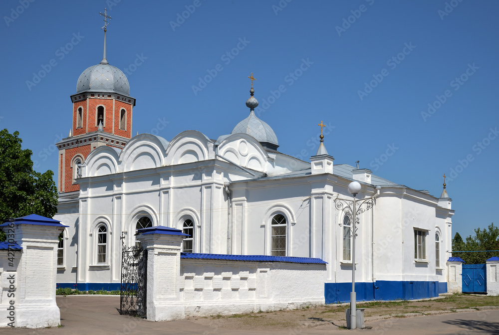 Intercession Church, Orthodox Church in honor of Holy Virgin of 18th century, Pavlovsk, Voronezh region, Russia