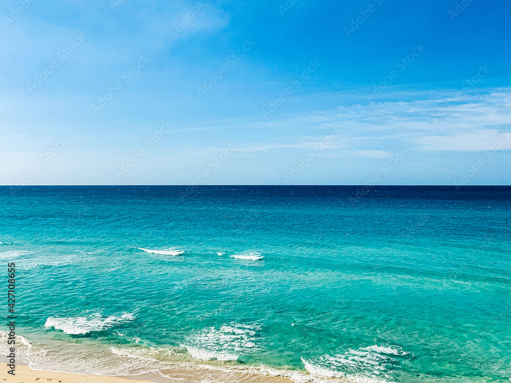 beach and blue sky