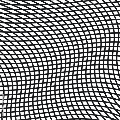 White background with black elements that make up the grid. Vector illustration.