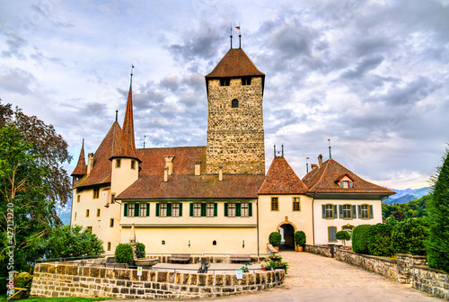 View of Spiez Castle in Switzerland