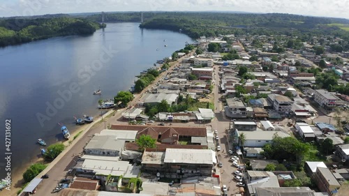 DRONE DJI MAVIC PRO AERIAL IMAGE OF THE CITY OF OIAPOQUE AMAPA BRAZIL AMAZON 