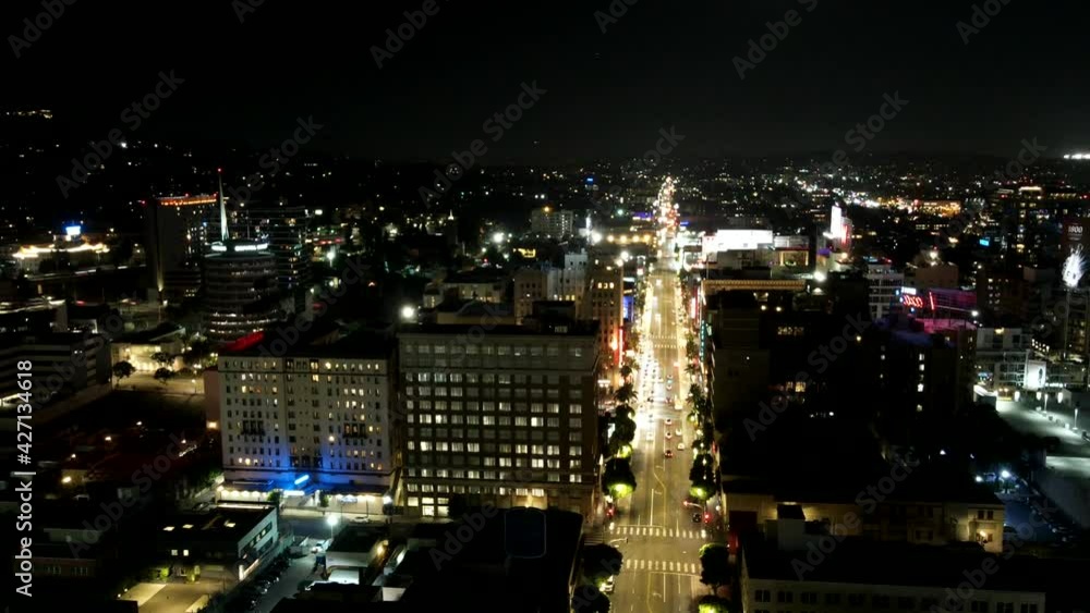 hyoerlapse aerial of Hollywood california hyoerlapse aerial of Hollywood california