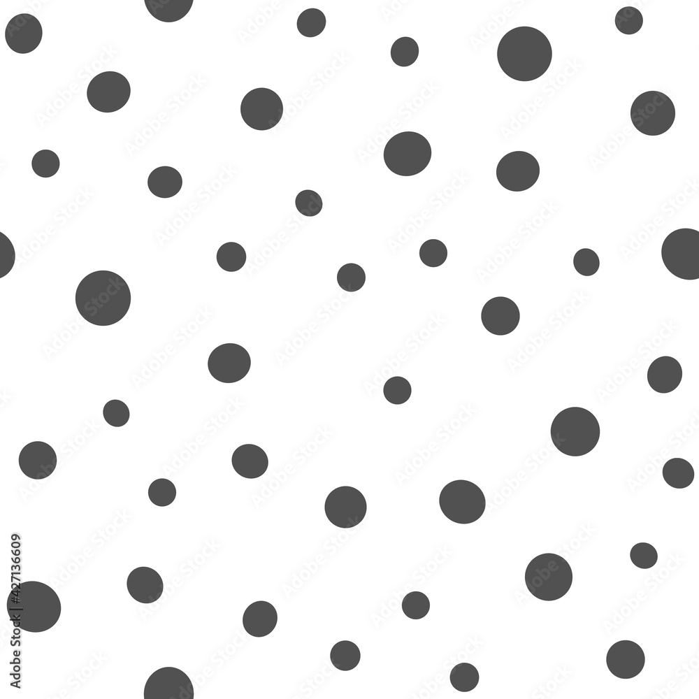 Irregular polka dots seamless pattern. Circle shapes texture background. Irregular polka dots seamless pattern. Circle shapes texture background.