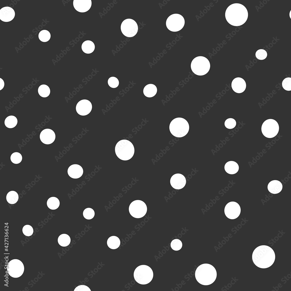 Irregular polka dots seamless pattern. Circle shapes texture background. Irregular polka dots seamless pattern. Circle shapes texture background.