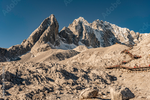 Lijiang Snow Mountain at 4650 meters height