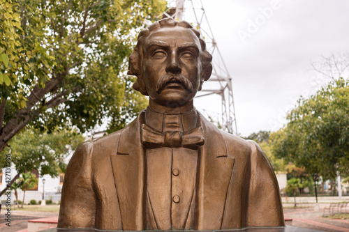 Bust of Juan Pablo Duarte in Montecristi photo