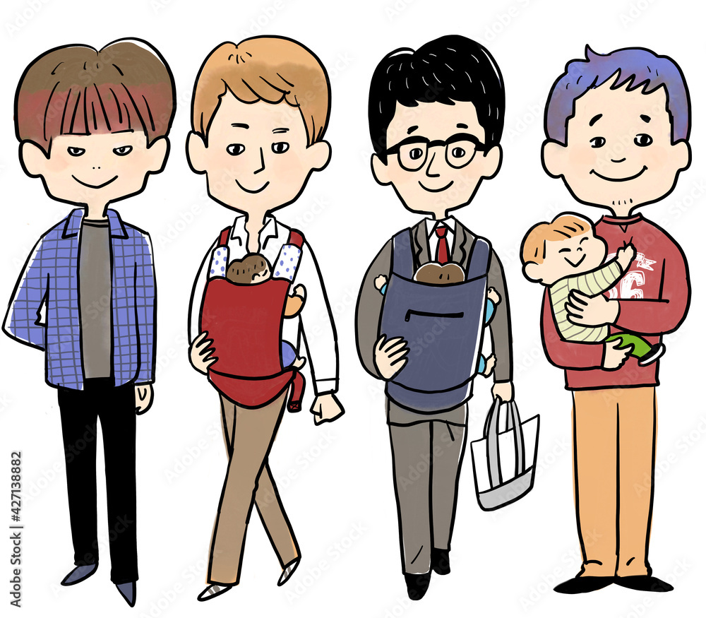 Naklejka premium 魅力的なファッションアイコンの男性