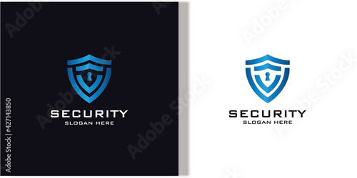 shield design logo for technology photo