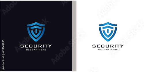 shield design logo for technology