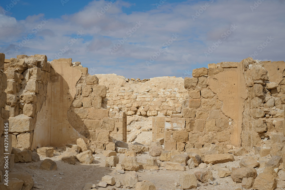 ruins of an ancient Nabatean city in the northern Negev ruins of an ancient Nabatean city in the northern Negev
