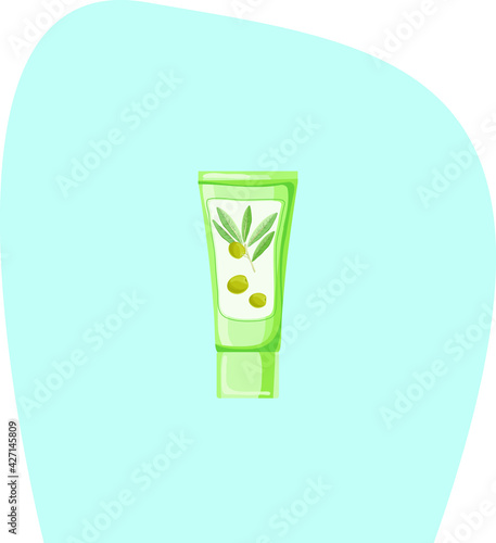 cute funny cartoon illustration of spa industry on background