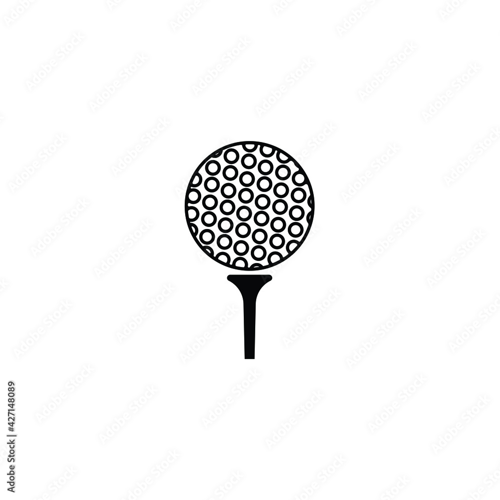 Golf ball icon in trendy simple style isolated on white background. Symbol for your web site design, logo, app, UI. Vector illustration, EPS Golf ball icon in trendy simple style isolated on white background. Symbol for your web site design, logo, app, UI. Vector illustration, EPS