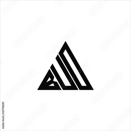 B U D letter logo creative design. BUD icon