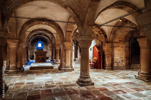 Fotografi Lund, Sweden  The crypt at the Lund Cathedral