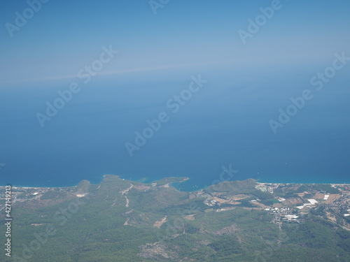 Mount Tahtali, Olympus, observation deck. View of the Taurus Mountains and the Mediterranean Sea. Turkey  © Evgeniya