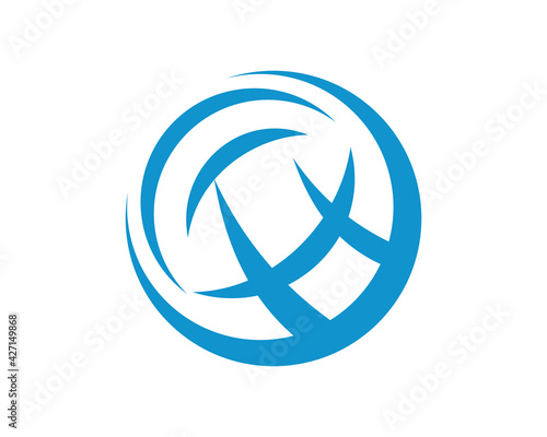 global network logo icon template