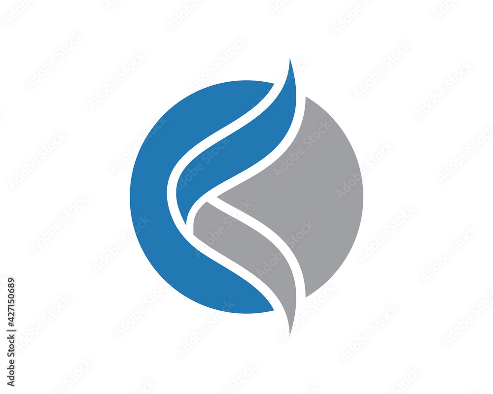 Obraz premium k letter circle logo icon template 3