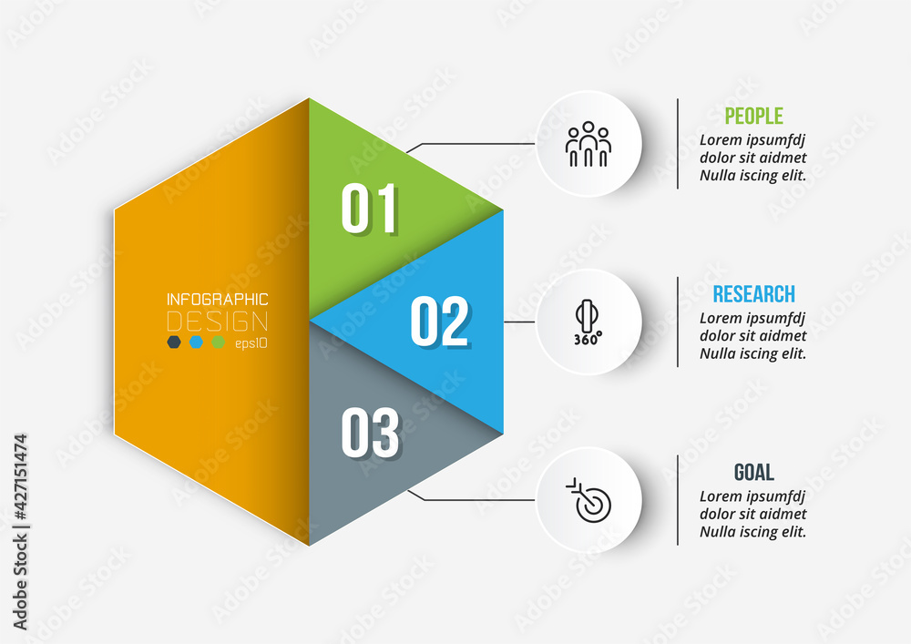 Business or marketing diagram infographic template.