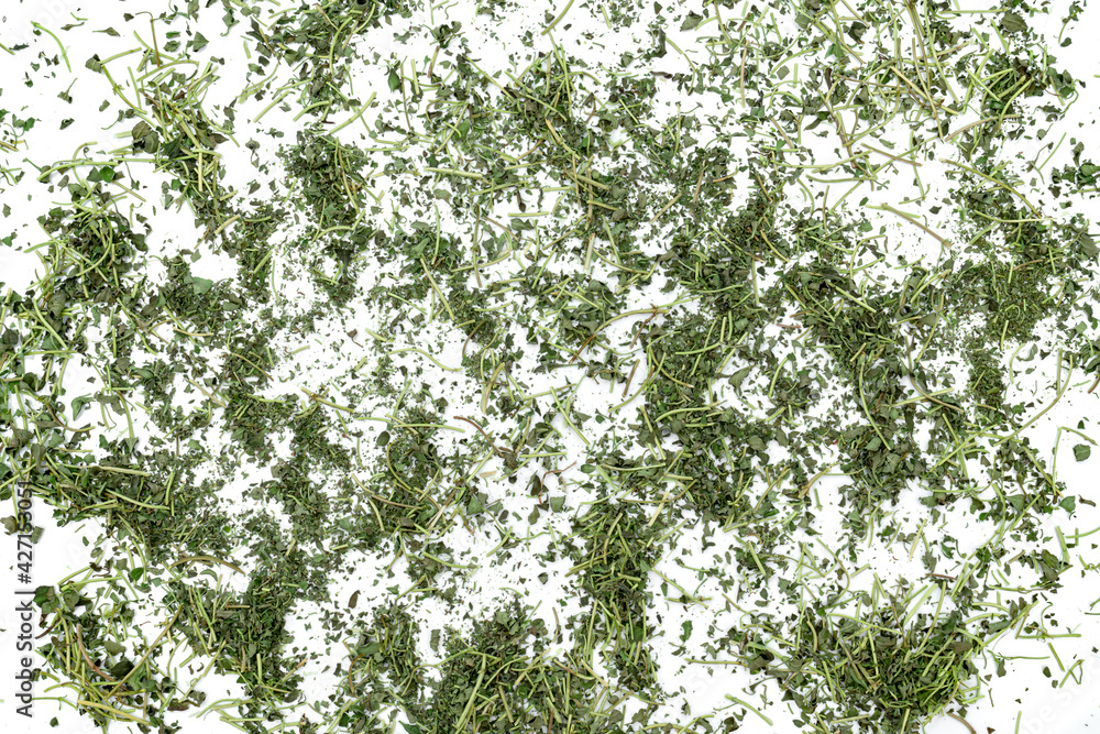 Fototapeta premium dry thyme or Lemon thyme leaf isolated on a white background