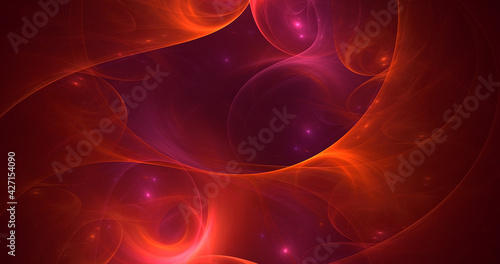 Wallpaper Mural 3D rendering abstract colorful fractal light background Torontodigital.ca